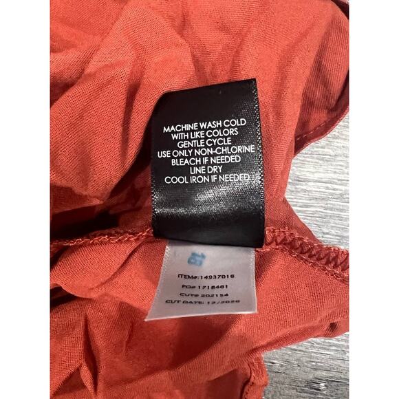 Torrid size 4X orange cami v-neck rust Auburn soft stretch blouse Top A003758 - Picture 7 of 9